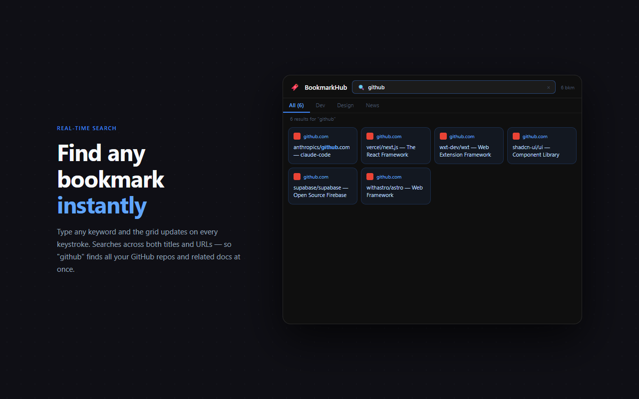 BookmarkHub screenshot 2