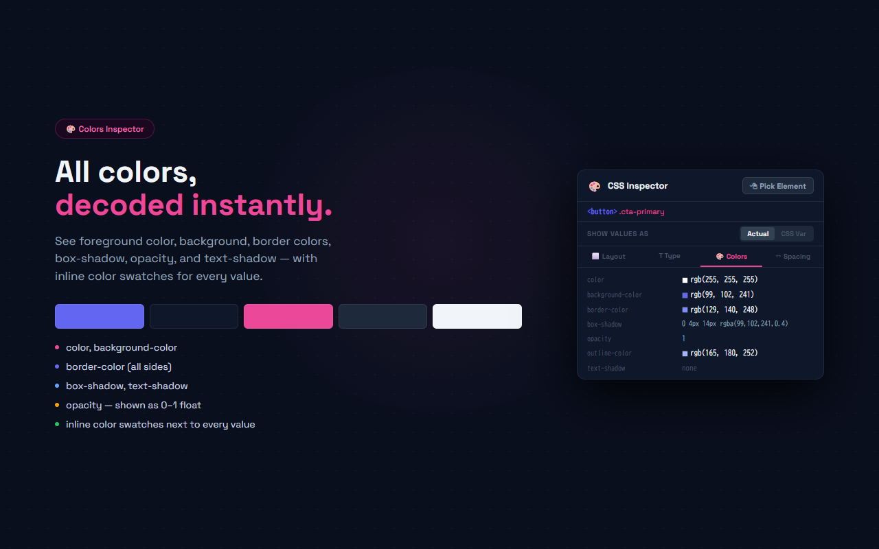CSS Inspector screenshot 3