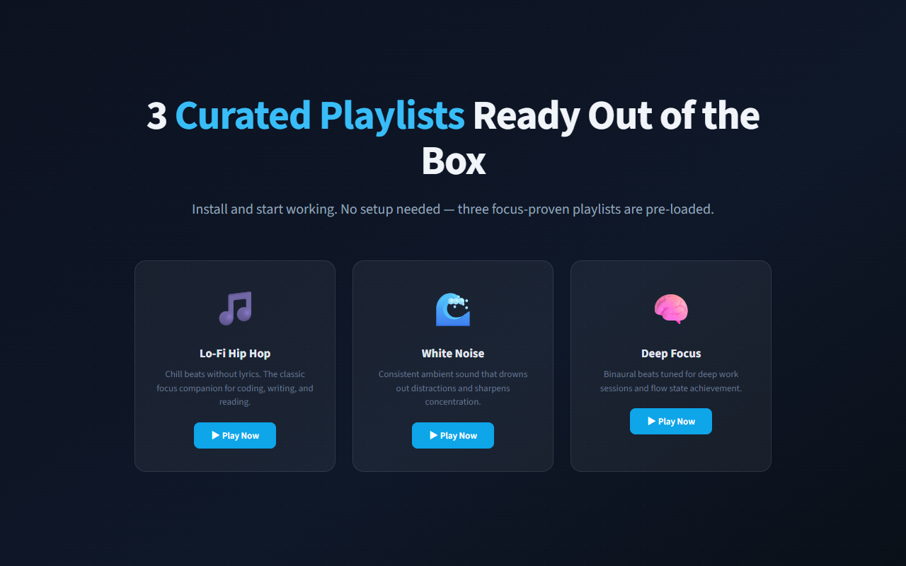 FocusPlaylist screenshot 3