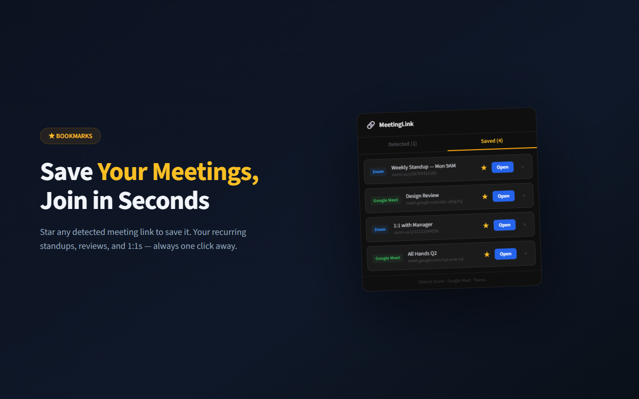 MeetingLink screenshot 2