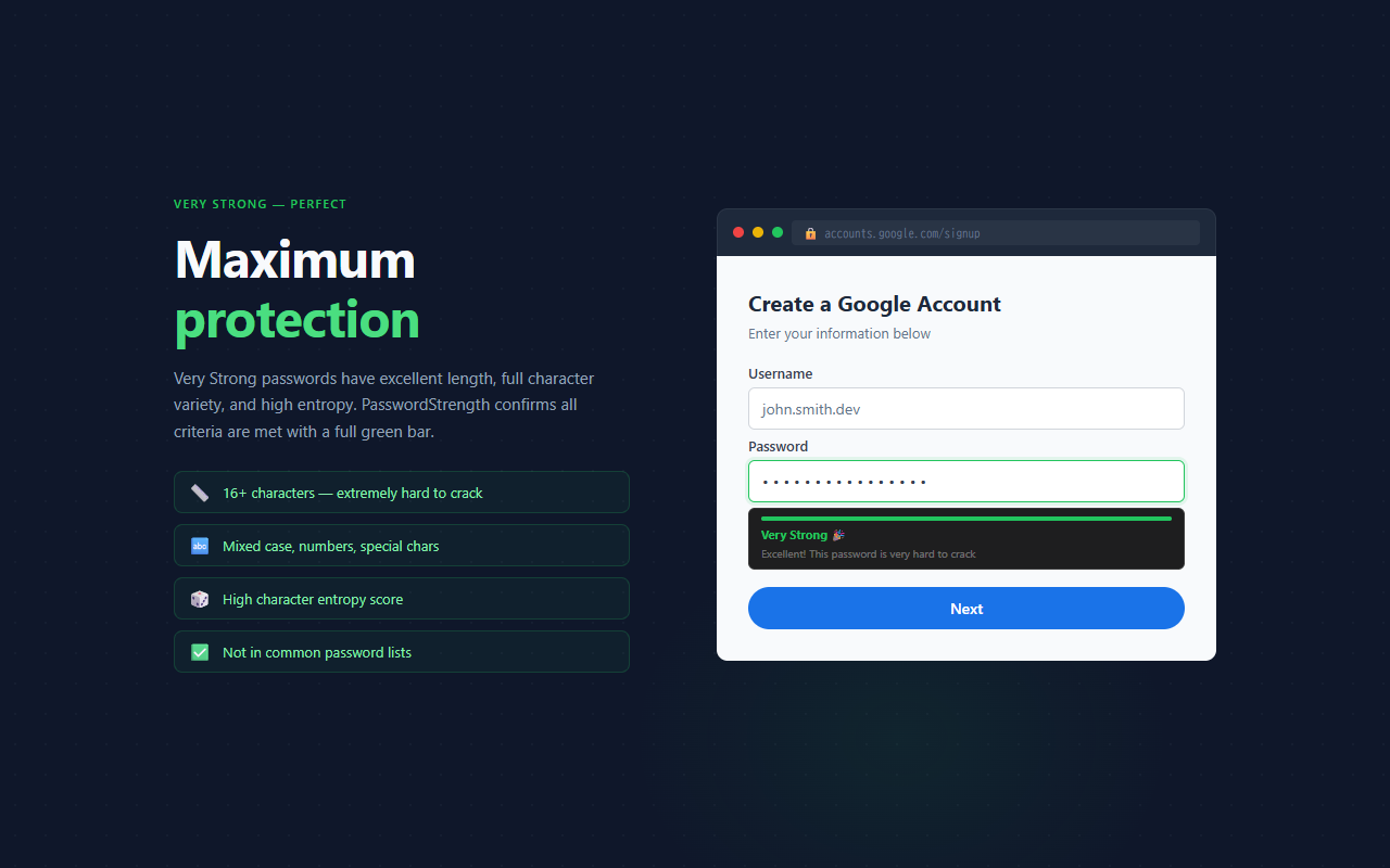 PasswordStrength screenshot 4