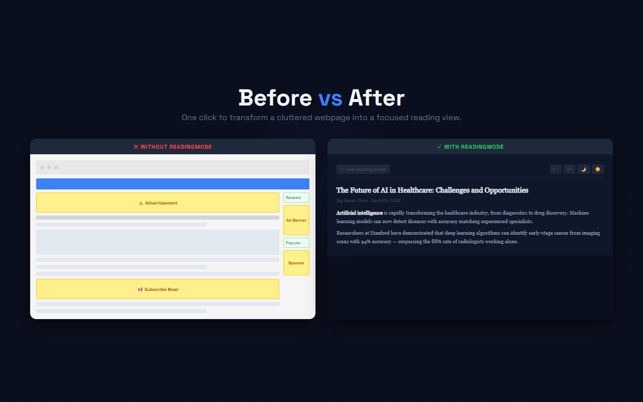 ReadingMode screenshot 1