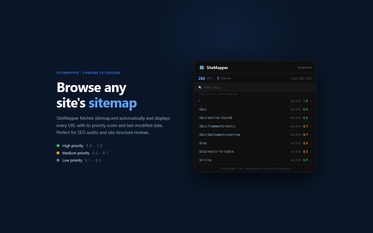 SiteMapper screenshot 1