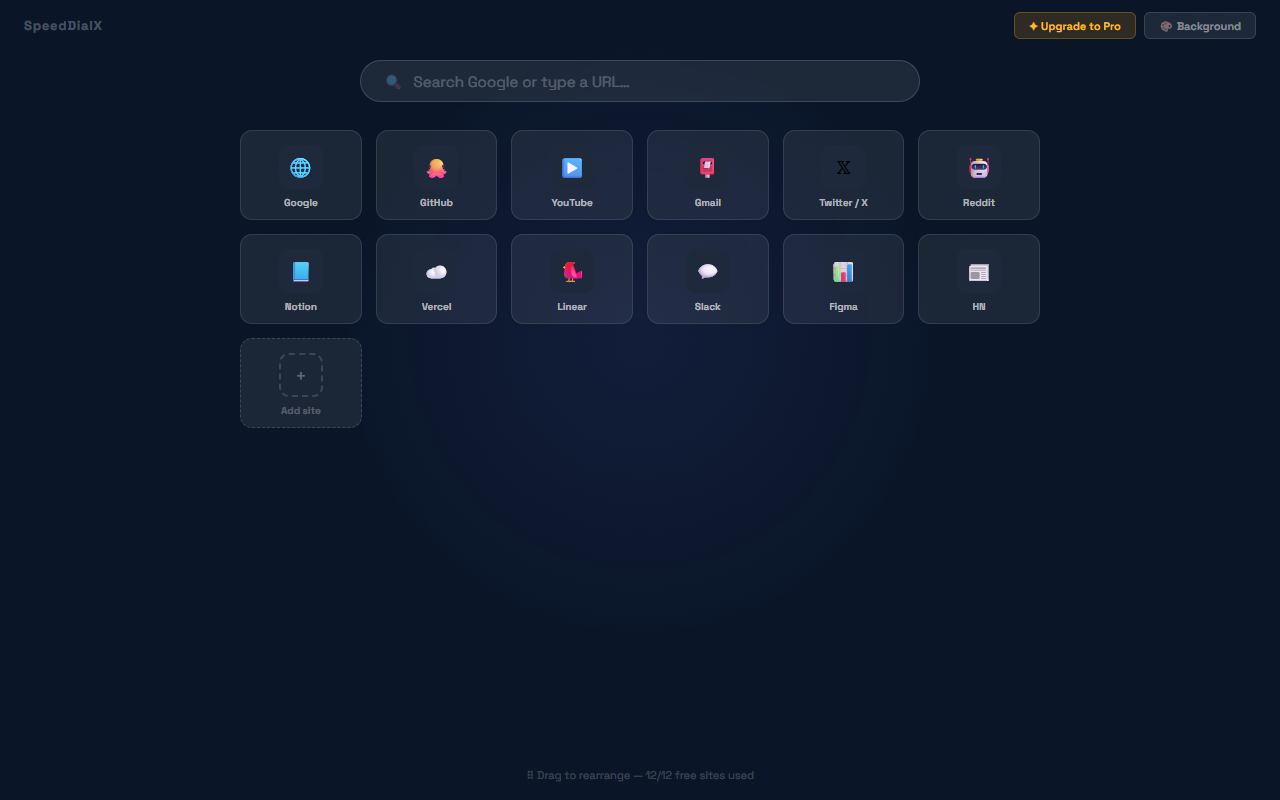 SpeedDialX screenshot 1