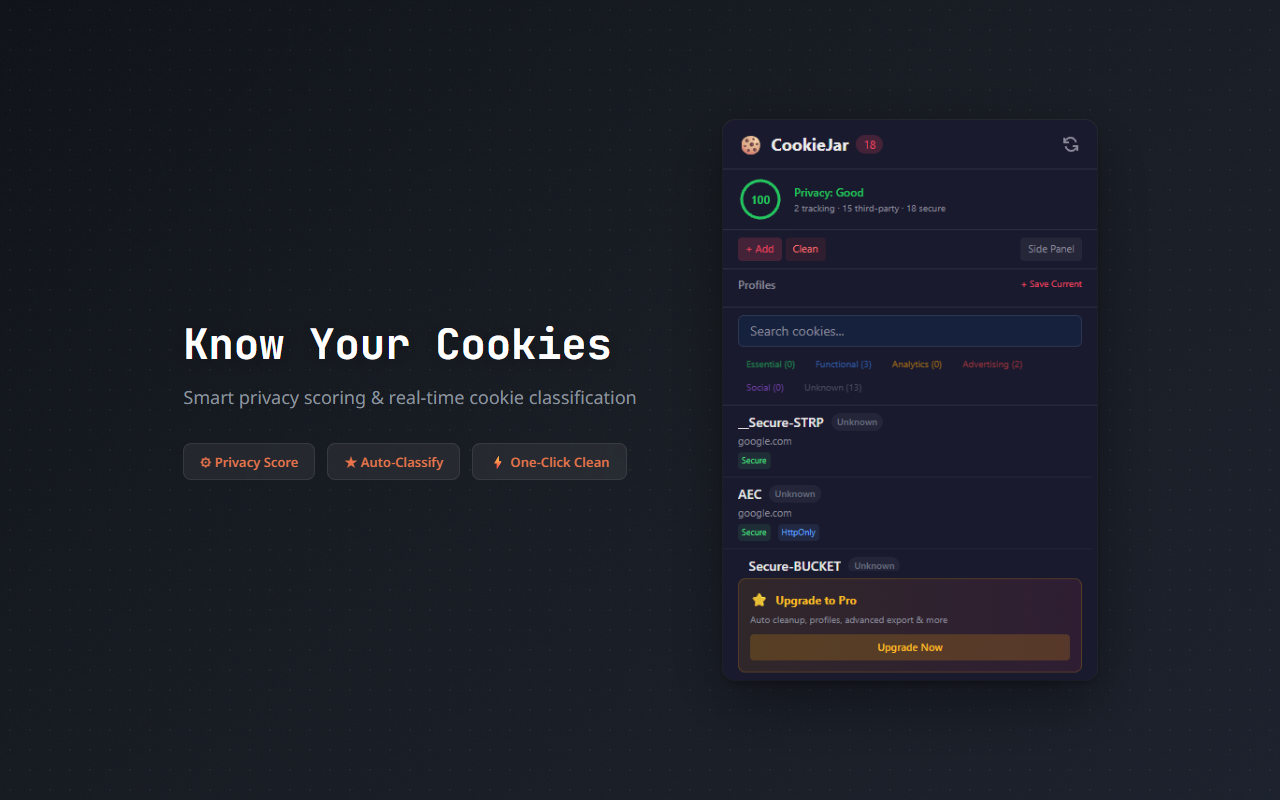 CookieJar screenshot 1