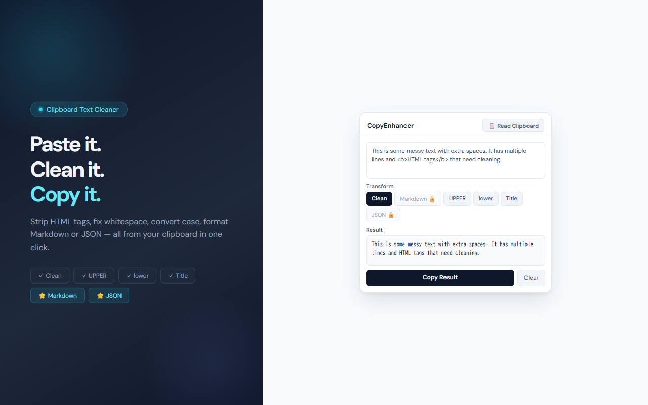 CopyEnhancer screenshot 1
