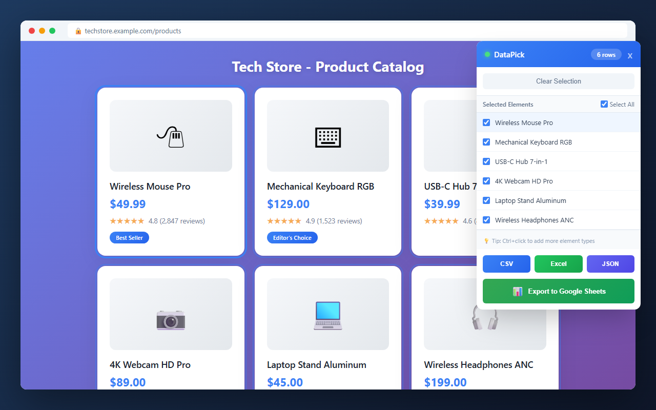 DataPick screenshot 2