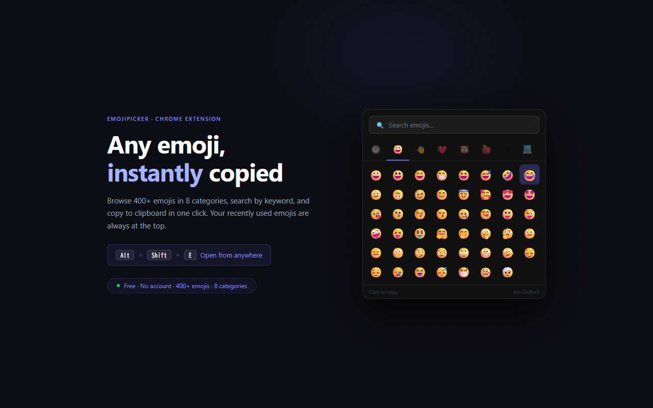 EmojiPicker screenshot 1