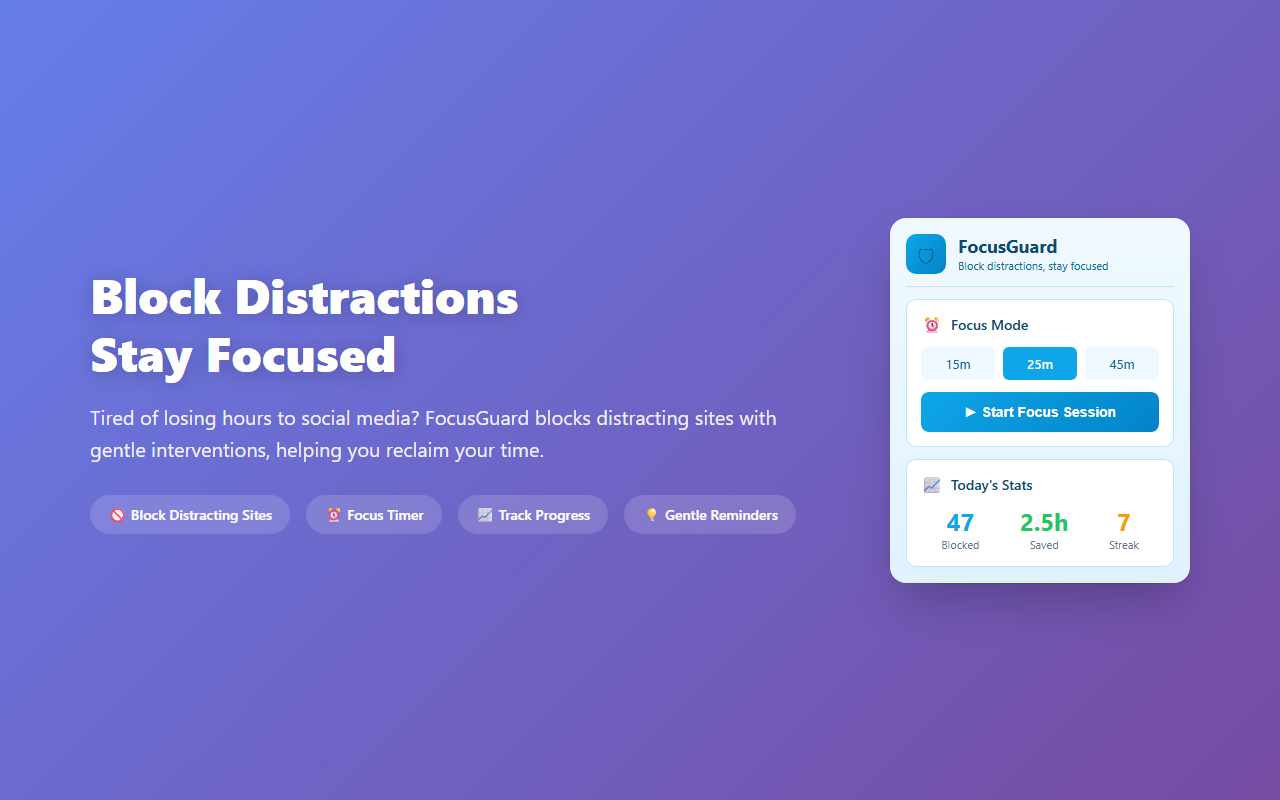 FocusGuard screenshot 1