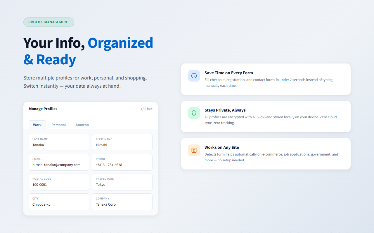 FormFill Vault screenshot 2