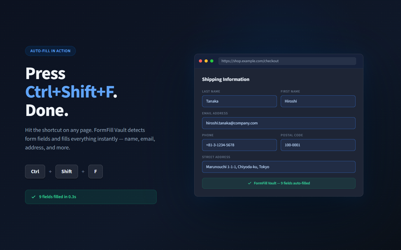 FormFill Vault screenshot 3