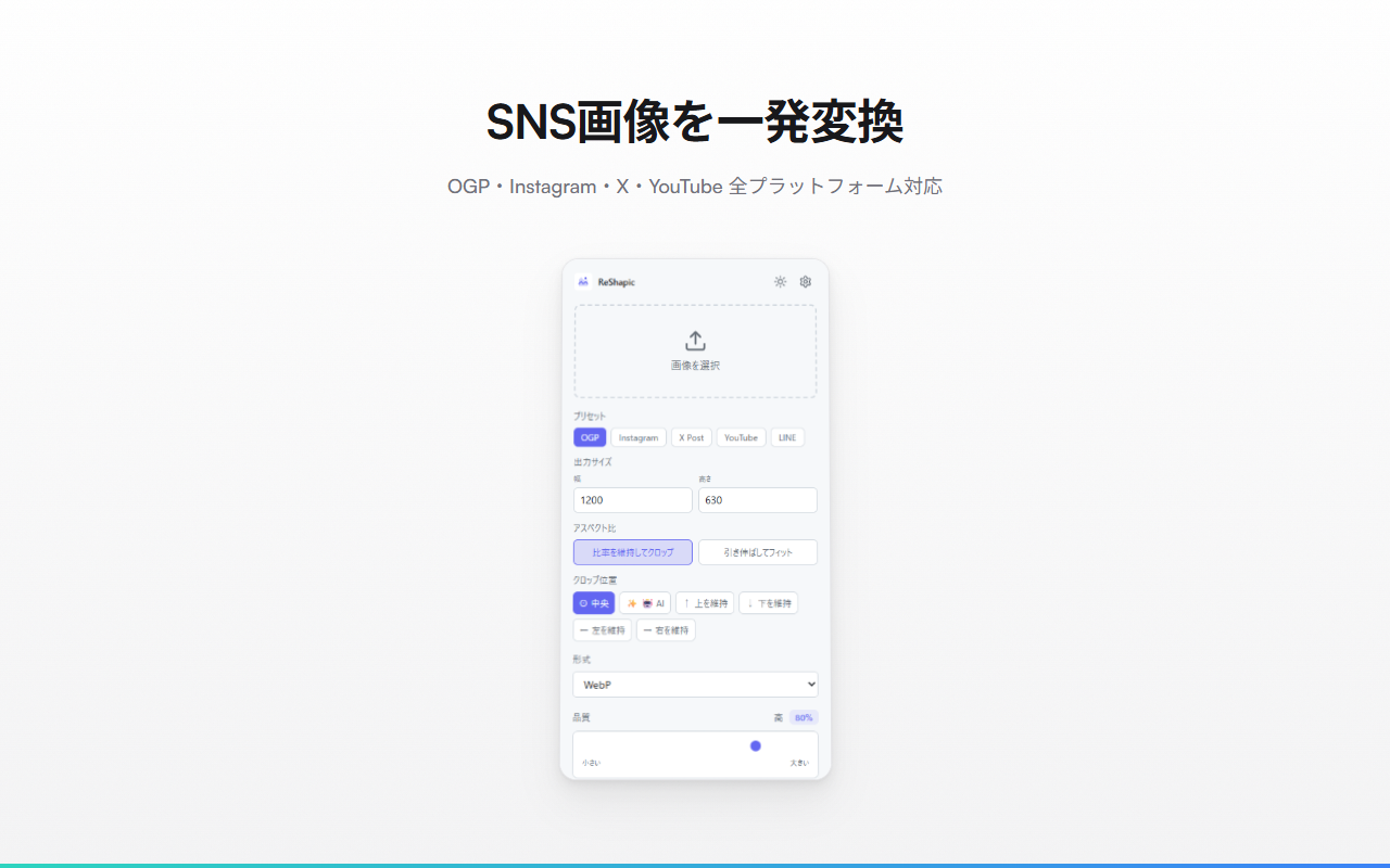 ReShapic screenshot 1