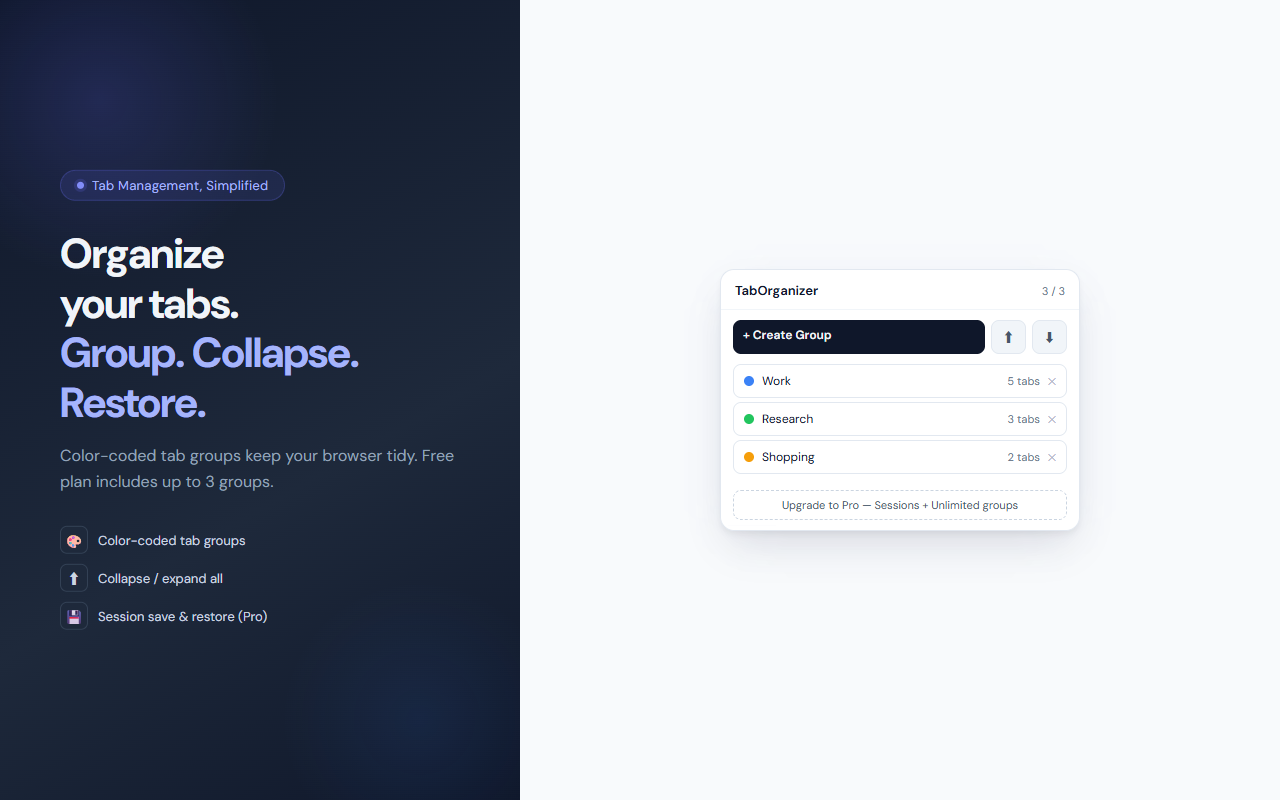 TabOrganizer screenshot 1