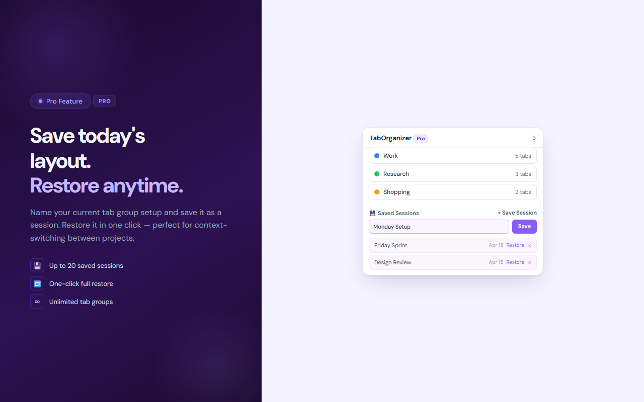 TabOrganizer screenshot 3