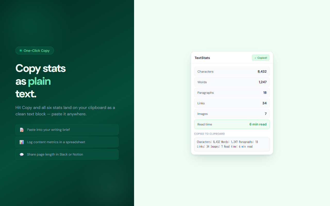 TextStats screenshot 4