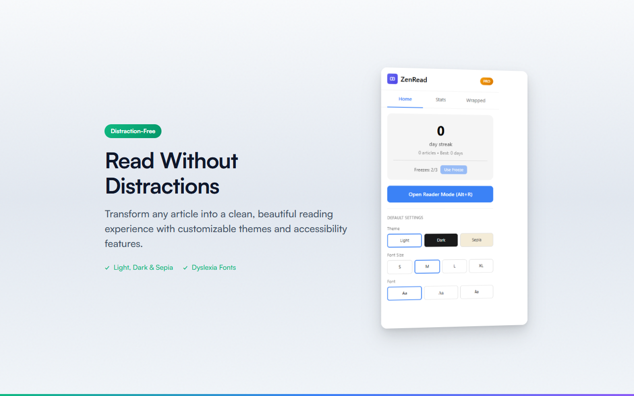 ZenRead screenshot 1